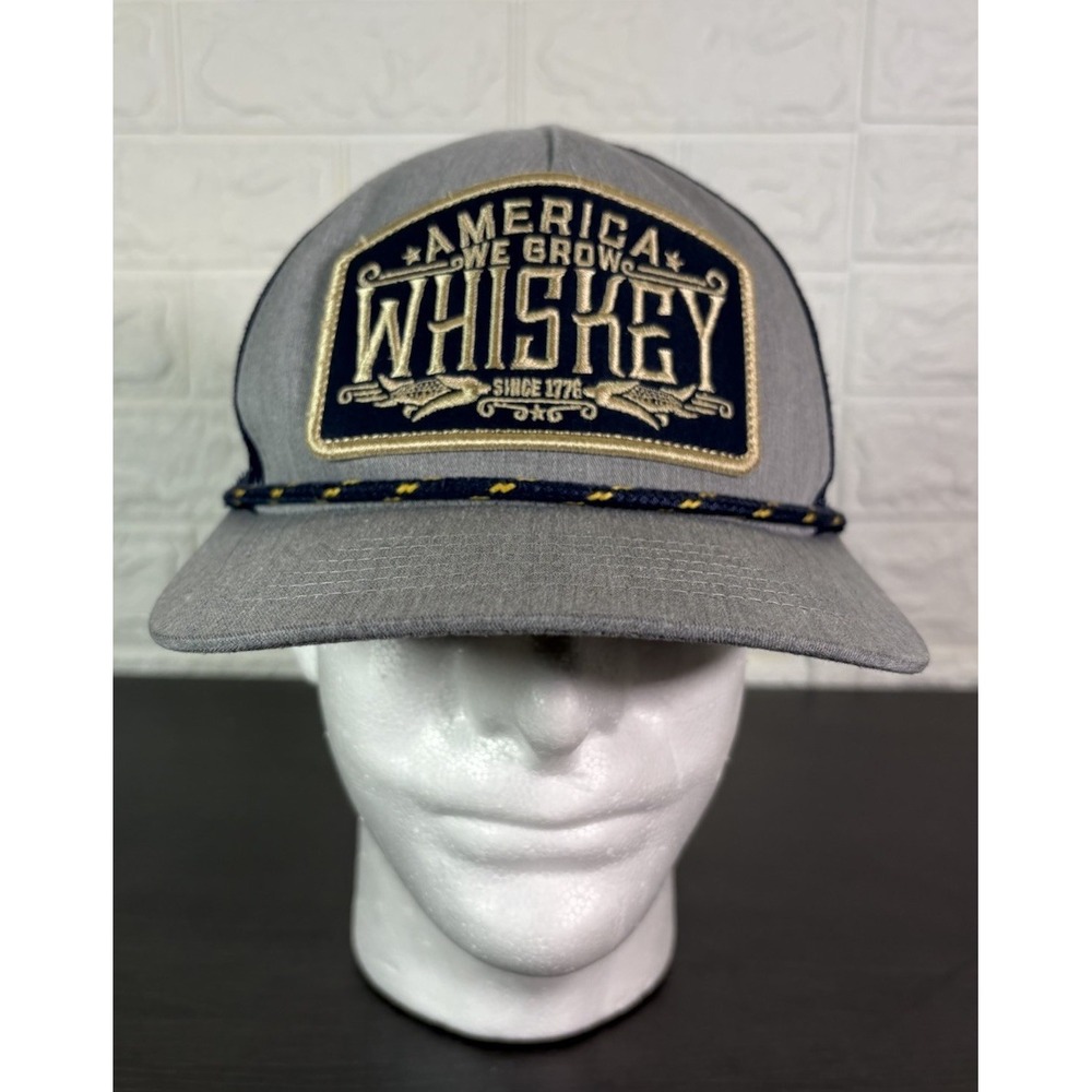 Rural Cloth Mens Hat One Size Snapback Dads Cap America We‎ Grow Whiskey